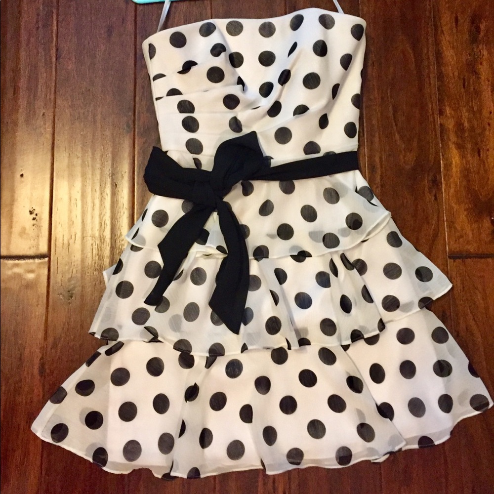 White House Black Market Polka Dot Party Dress